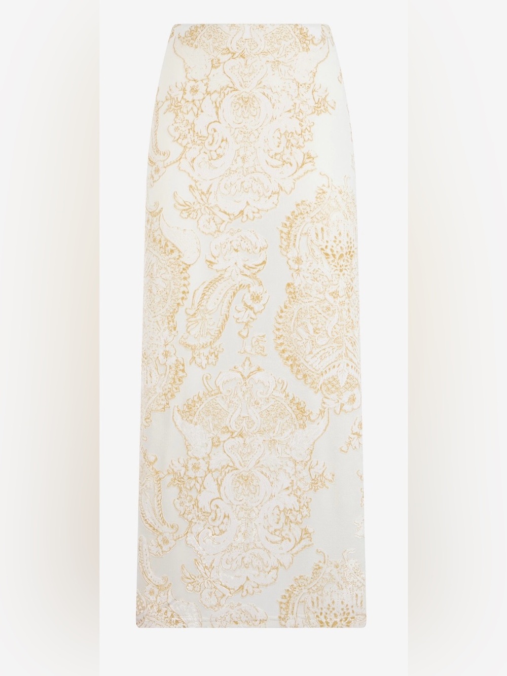 Roberto Cavalli Ornamental White Print Pencil Skirt - NWT